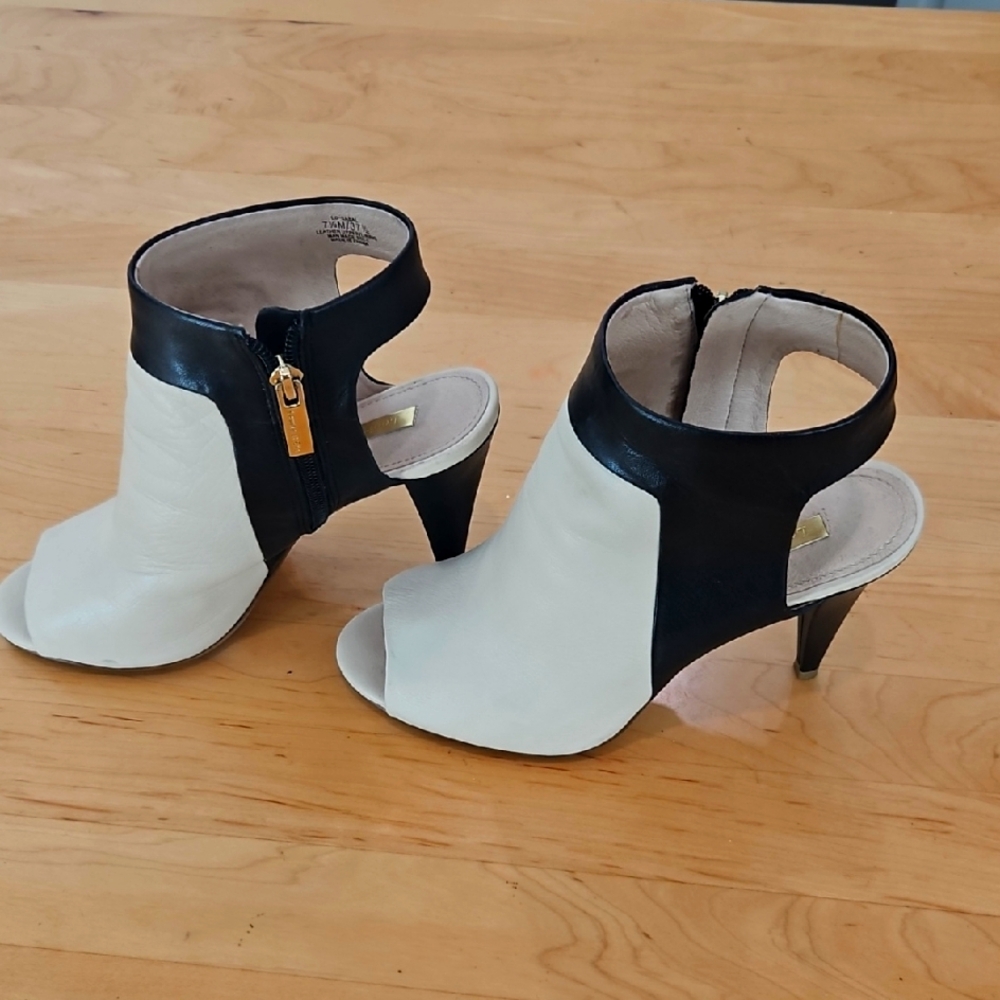 Louise et Cie Black and Cream Heels